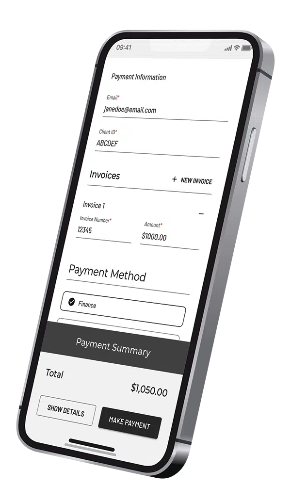 QuickFee Secure Online Payments Portal on Mobile